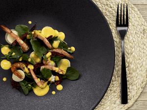パルミット・クレソンのサラダ、ピキビネグレットドレッシング