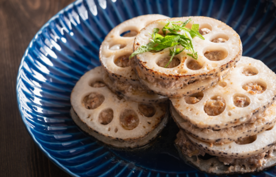 れんこんのオリーブオイル焼き